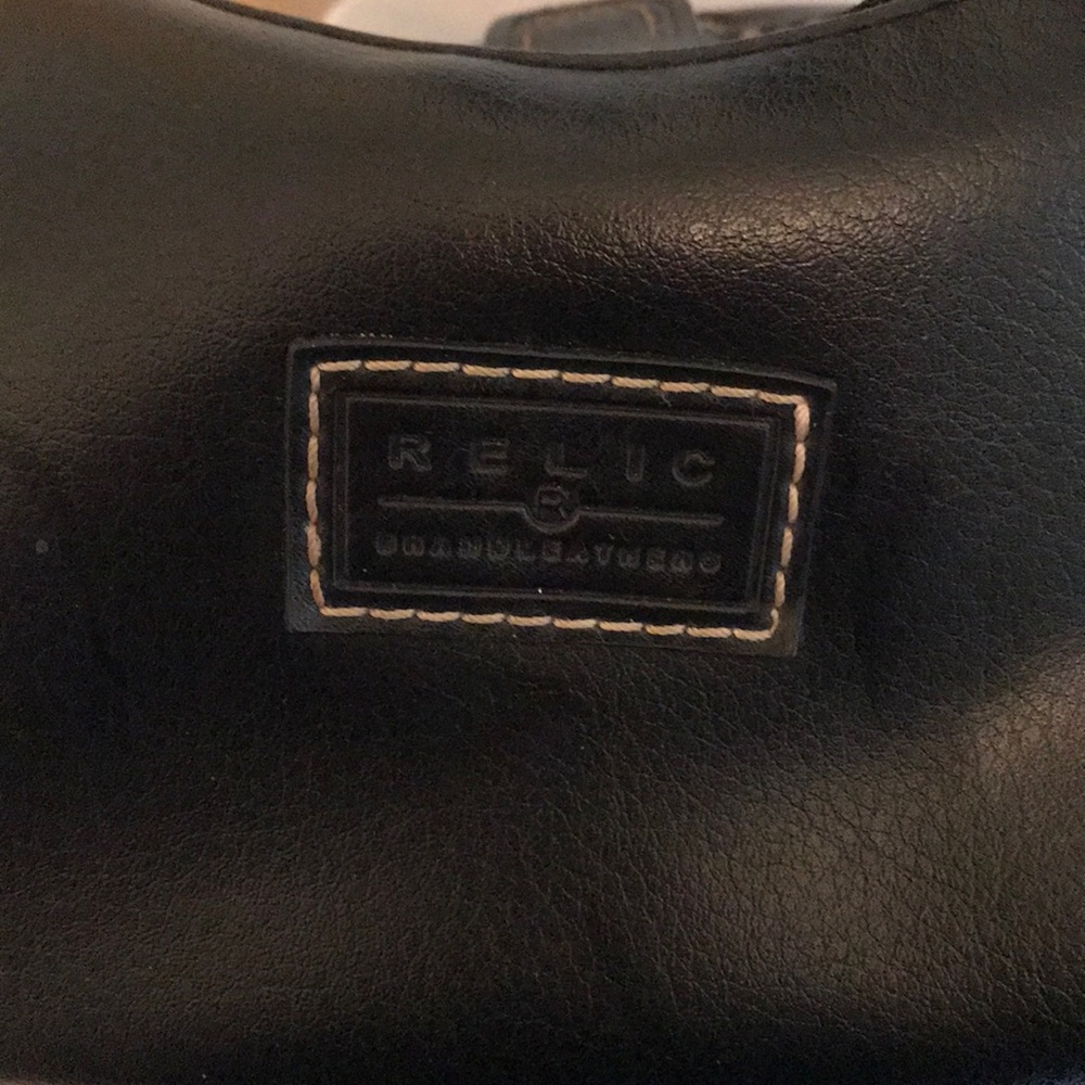 Black leather purse